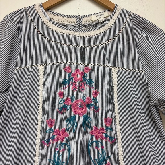 Bungee Floral Embroidered Babydoll Dress - Picture 5 of 12